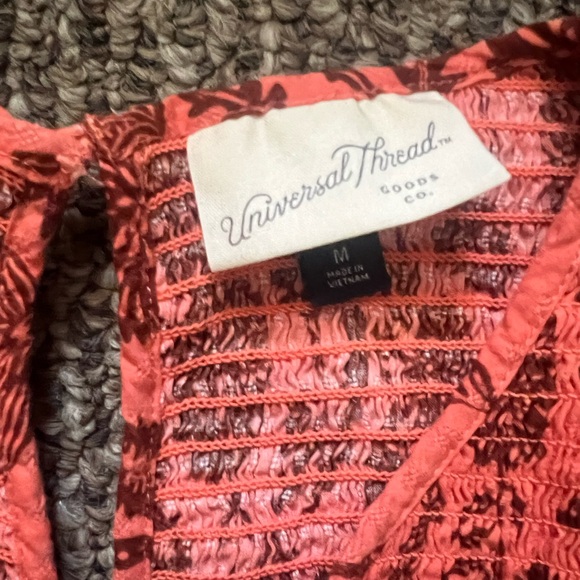 Universal Thread Floral Smocked Blouse - Picture 2 of 5